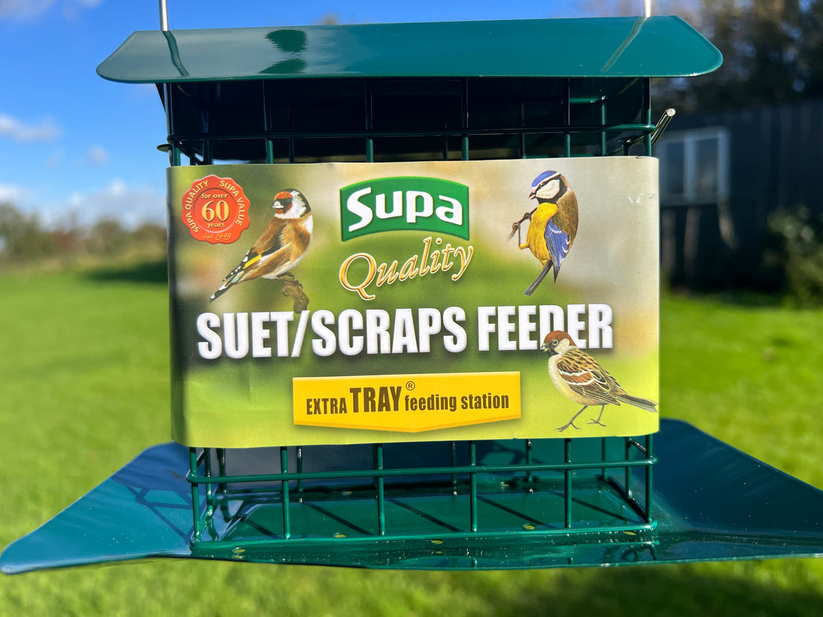 Robust Suet Block Feeder With Tray WELL FED BIRDS