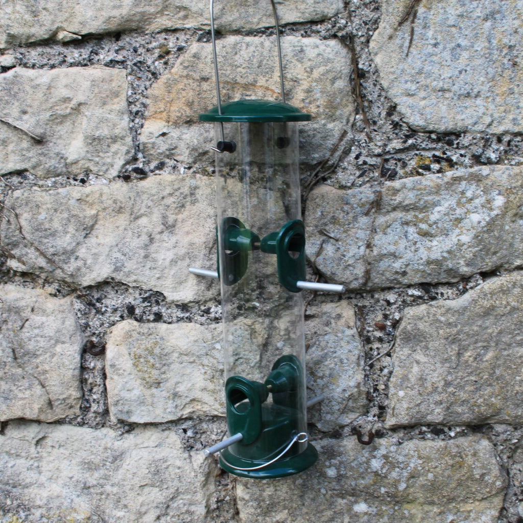 4 port bird seed feeder - tough and robust - buy online